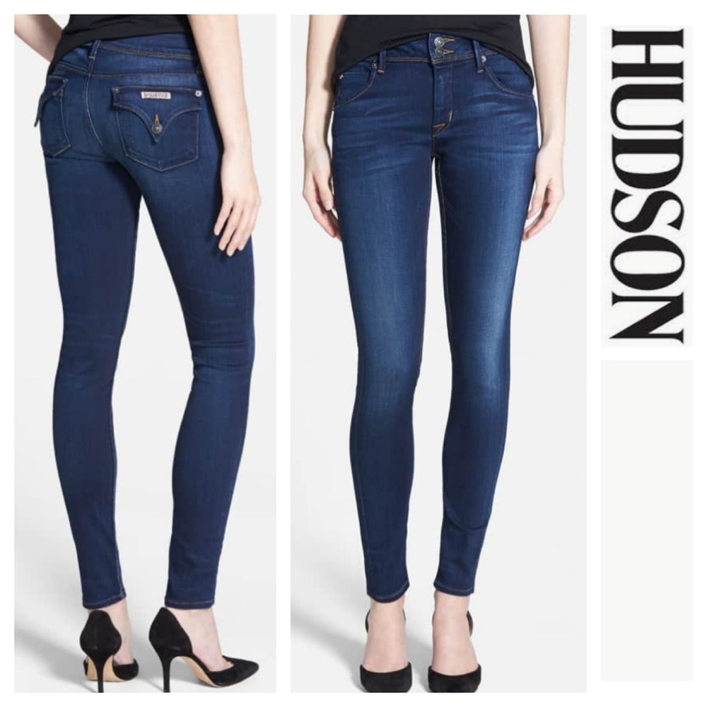 Hudson Collin Flap Skinny Jeans size 25